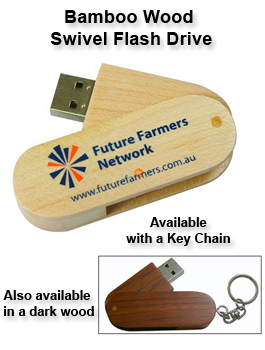 Swivel Wood Flash Drive